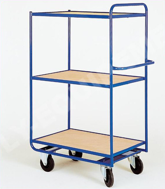 m chariot a 3 plateaux espaces bois fixes ou amovibles